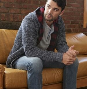 Flag & Anthem Men's Fleece Rhineland Lined Full Zip Sweater Jacket Sz XXL